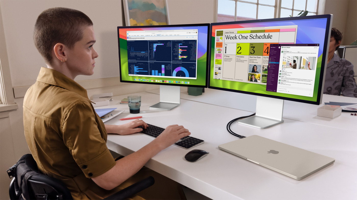 MacBook Air M3 Capot Ferme Deux Ecrans Externes