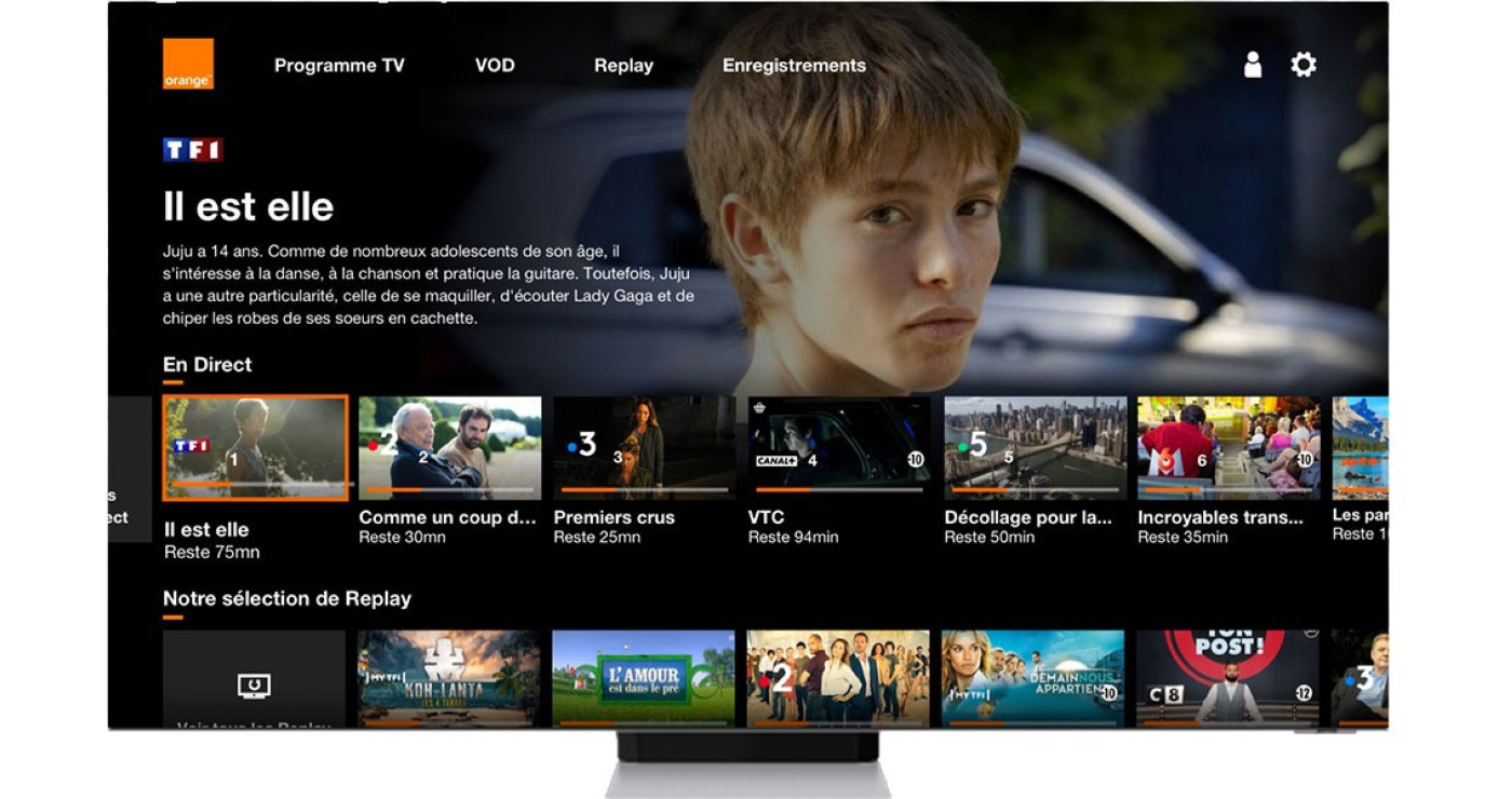TV Orange Televiseur Samsung
