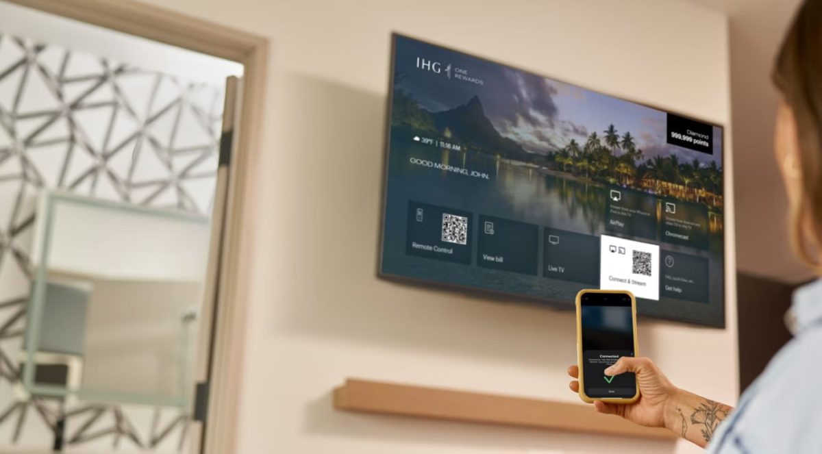 AirPlay Chambre Hotel Televiseur