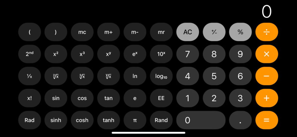 Calculette Calculatrice Application iPhone
