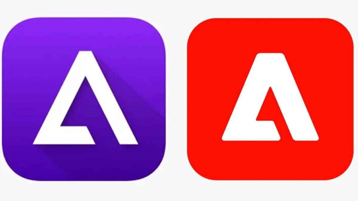 Delta Ancienne Icone vs Adobe Logo