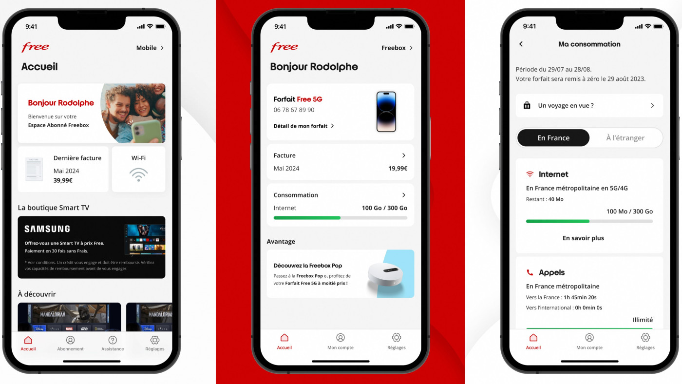 Free Espace Abonne Application iPhone