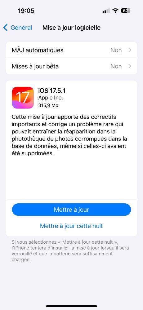 iOS 17.5.1 Disponible