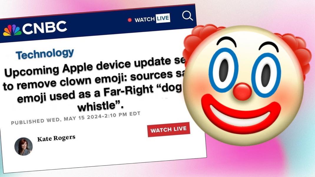 emoji Clown fake news
