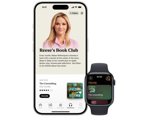 Image Apple Books signe avec Reese Witherspoon pour proposer son club de lecture