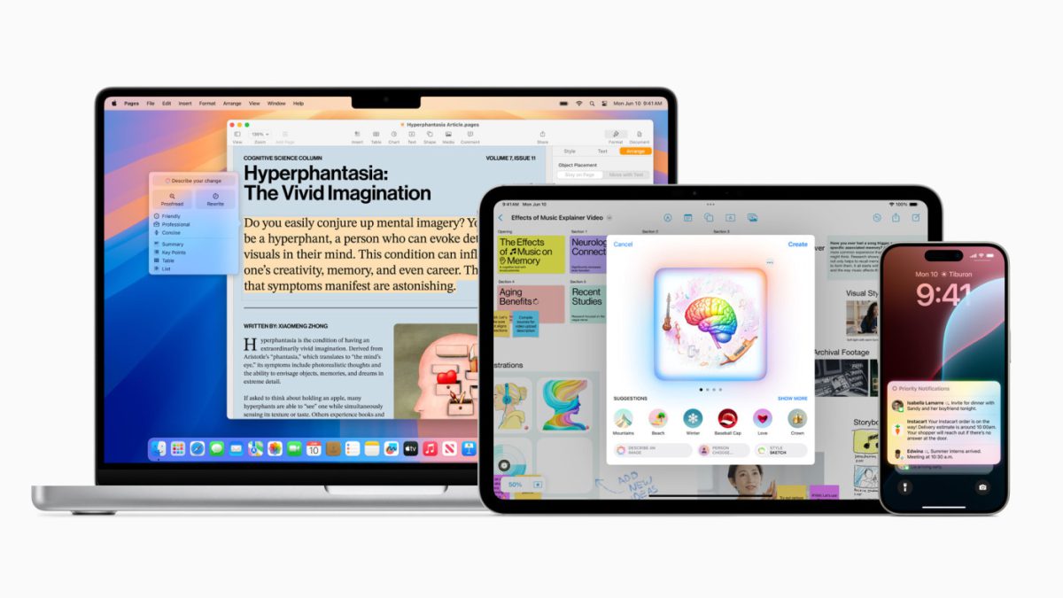 Apple Intelligence IA Mac iPad iPhone