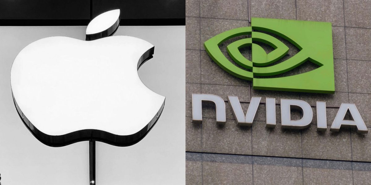 Apple Nvidia Logos