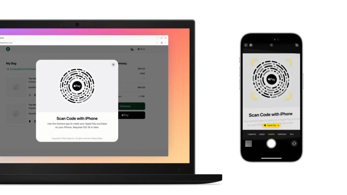 Apple Pay En Ligne Web PC Scanner Code iPhone iOS 18