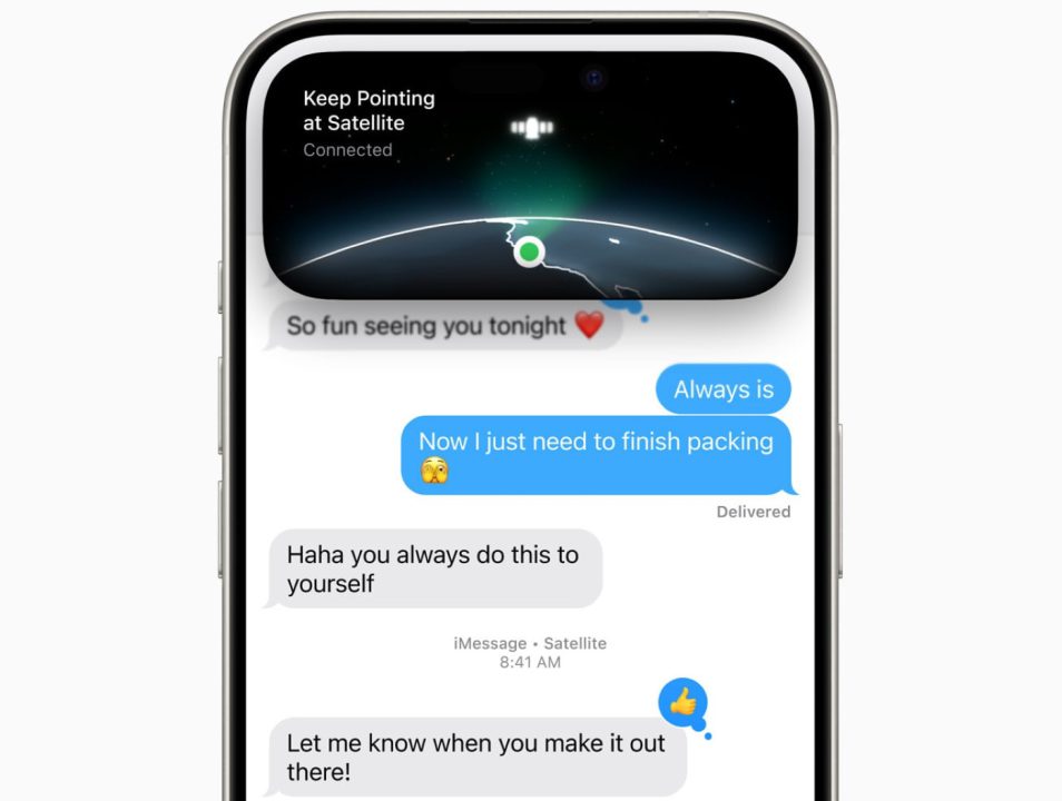 Messages iMessages SMS Satellite iOS 18 iPhone
