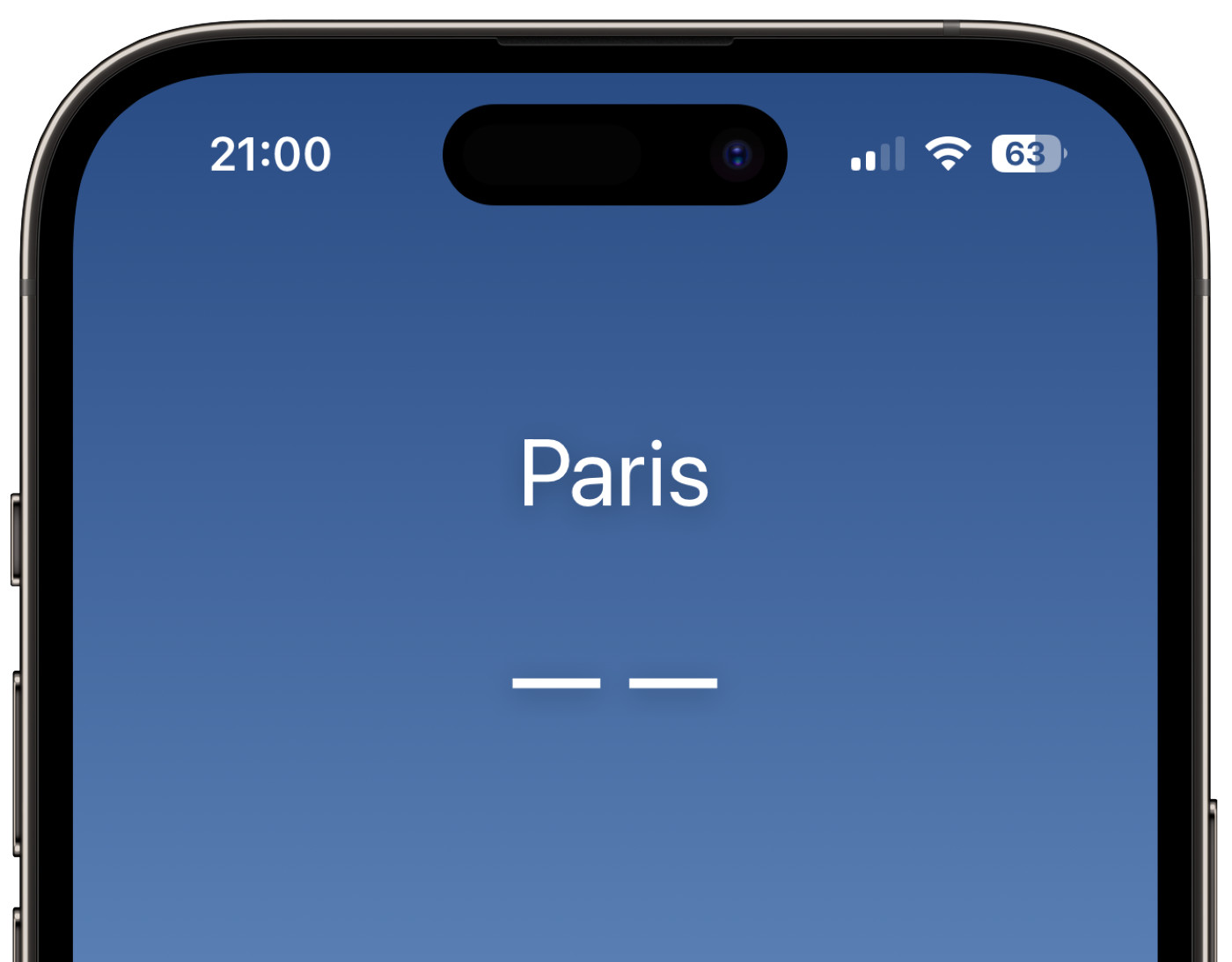 Meteo Application iPhone Panne