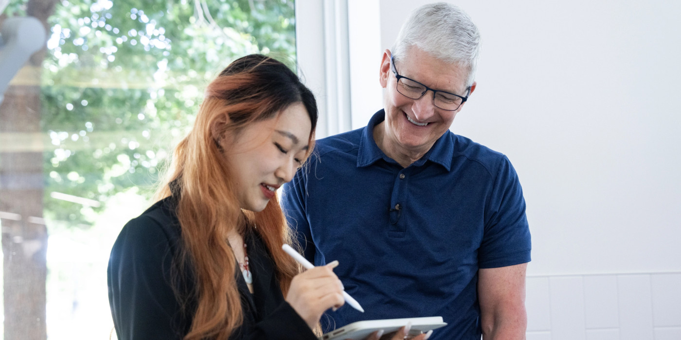 Tim Cook Vainqueurs Swift Student Challenge 2024