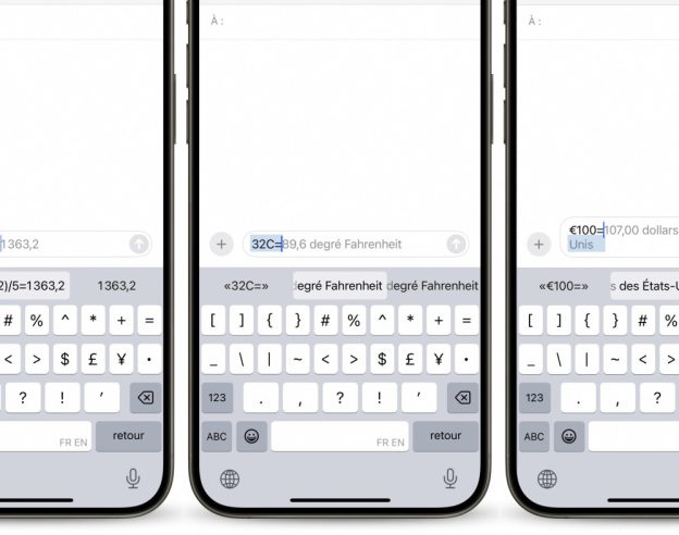 Image La clavier d’iOS 18 peut faire des maths et intègre un convertisseur