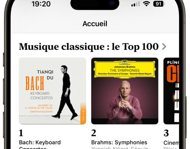 image de l'article Apple Music Classical gagne un top 100 pour les albums