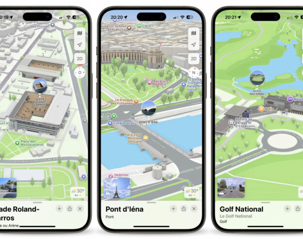 Image JO 2024 : Apple Plans propose les visuels 3D des différents lieux