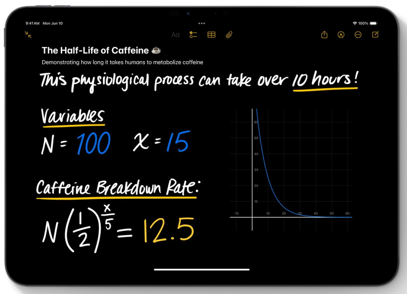 Notes Mathematiques iPadOS 18