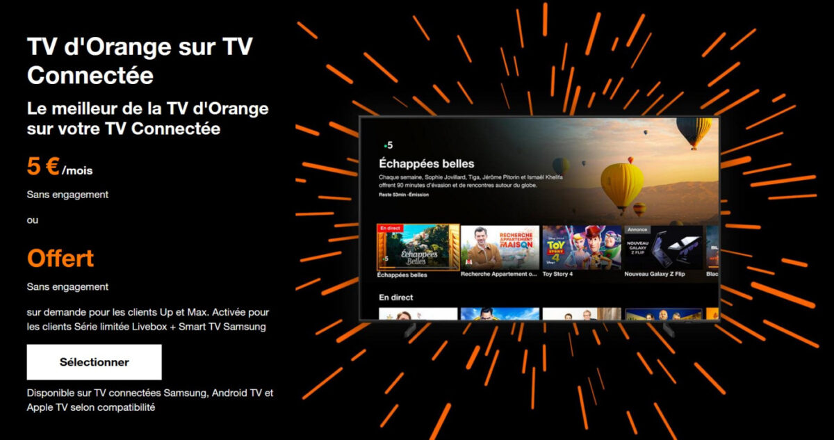 Orange TV Application Apple TV Prix