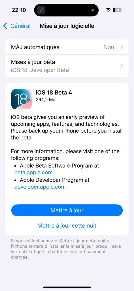 iOS 18 Beta 4 Revision