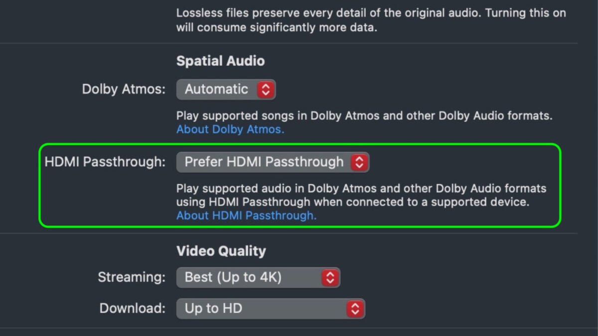 macOS Sequoia Dolby Atmos HDMI Passthrough