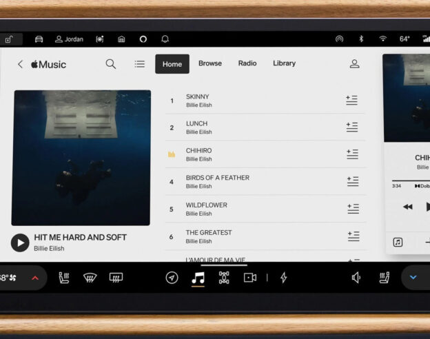Image Apple Music avec l’audio spatial devient disponible sur les voitures de Rivian