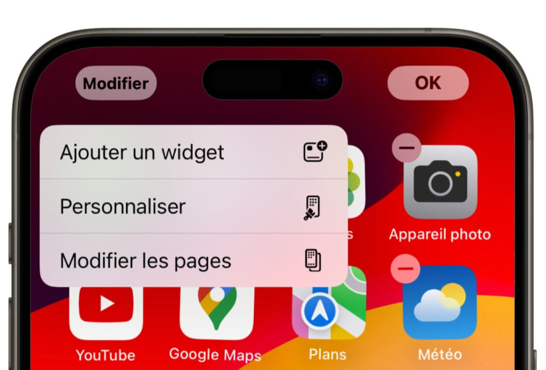iOS 18 Beta 5 Modifier Les Pages Option