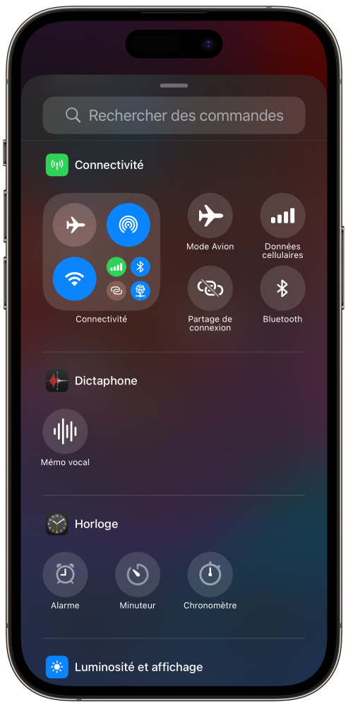 iOS 18 Beta 6 Centre de Controle Nouveau Bouton Bluetooth