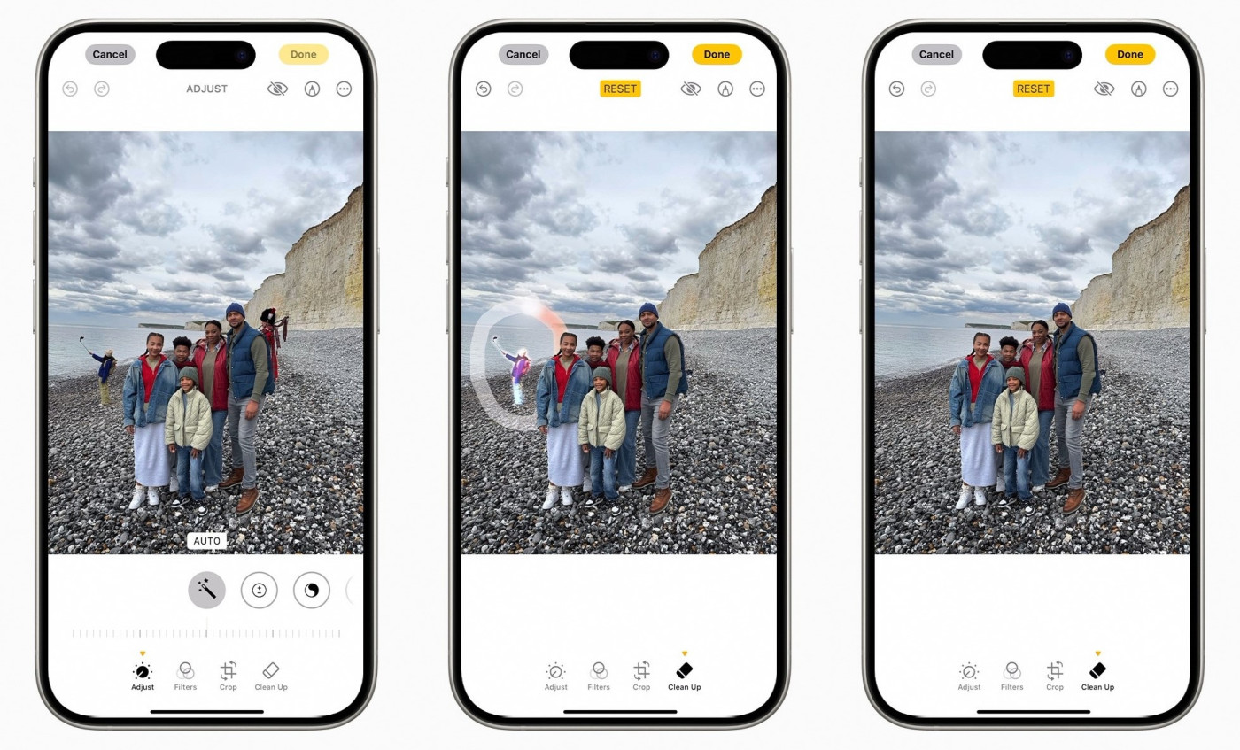iOS 18.1 Application Photos Supprimer Objet Personne Avec IA