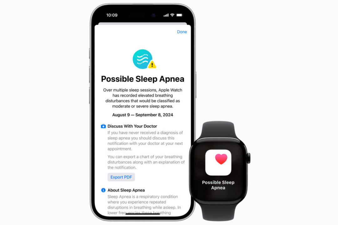 Apple Watch Series 10 Detection Apnee Sommeil