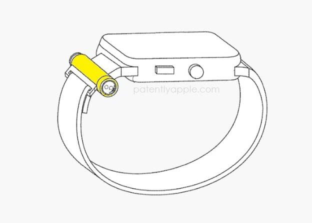 Image Brevet : Apple réfléchit à une mini-lampe torche… à fixer sur l’Apple Watch !