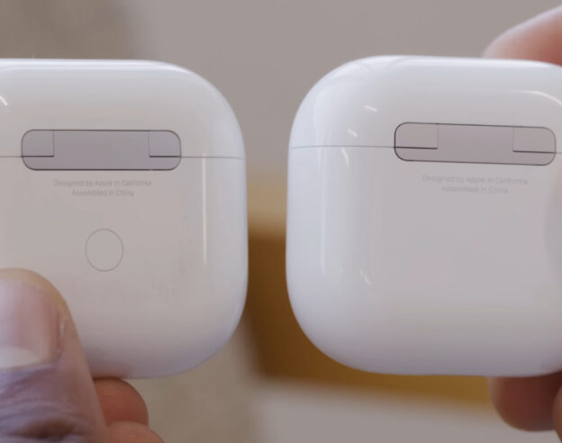 Boitiers AirPods 3 vs AirPods 4 Bouton Appairage