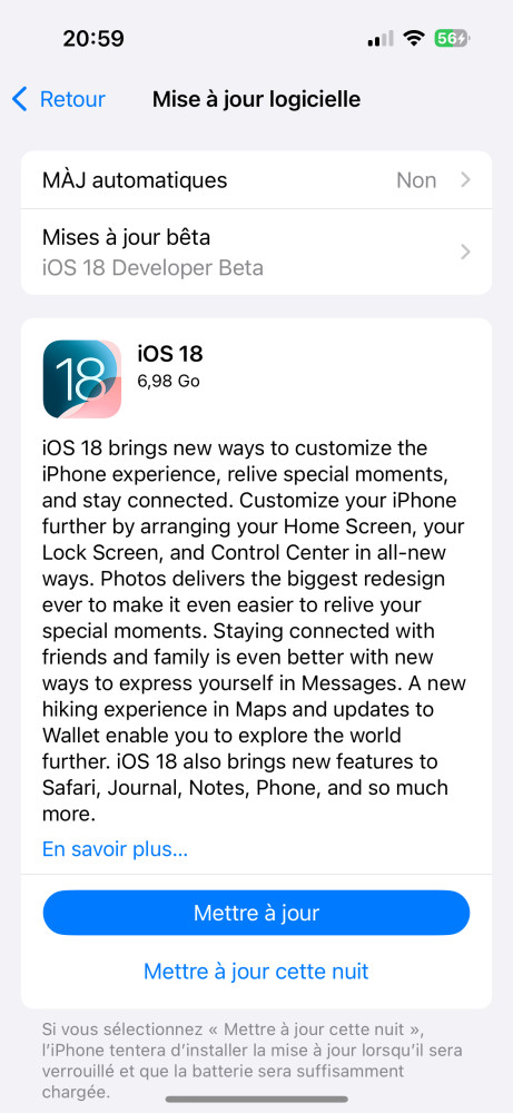 iOS 18 Release Candidate