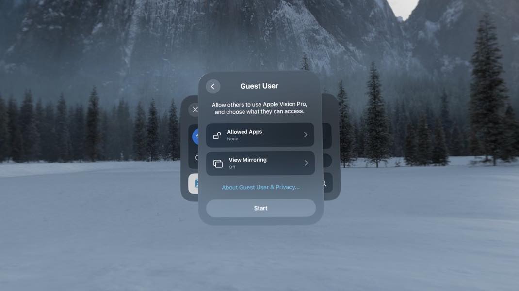 Apple Vision Pro Guest Mo