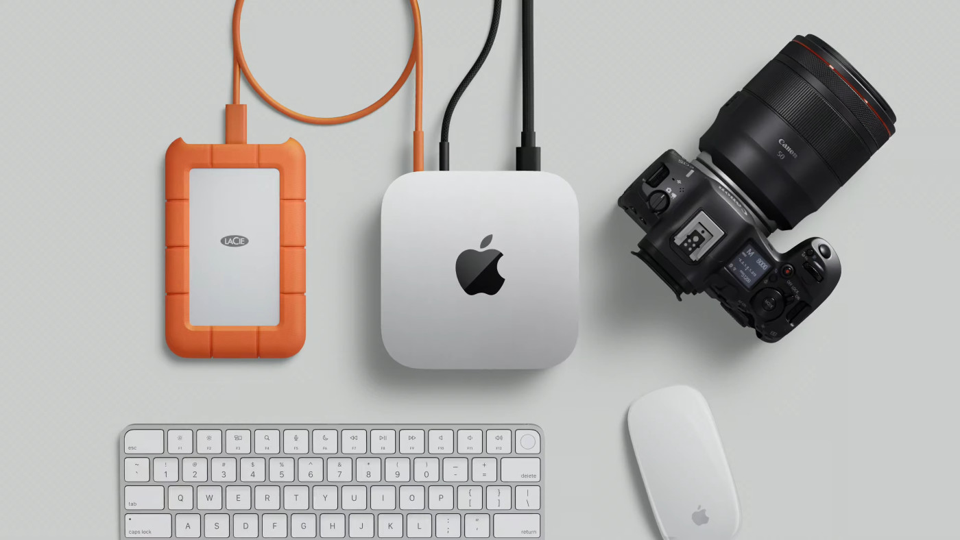 Mac mini M4 Dessus