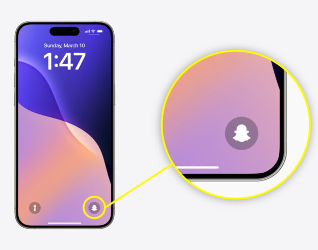 image de l'article Snapchat ajoute un raccourci sur l’écran de verrouillage et le support du bouton de l’iPhone 16