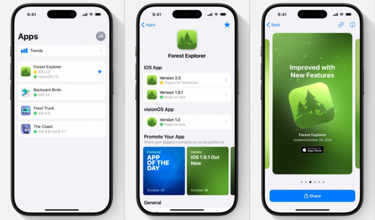 App Store Connect 2.0 sur iOS propose une nouvelle interface et des ...