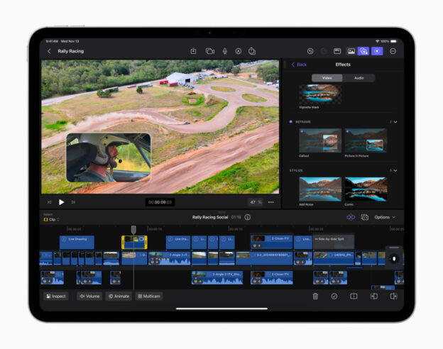 Image Final Cut Pro sur iPad ajoute plusieurs nouveautés, tout comme Final Cut Camera sur iPhone