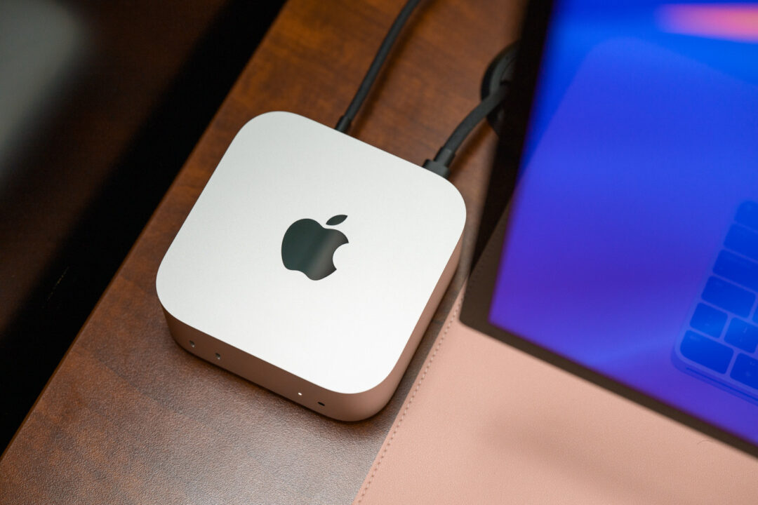 Mac mini M4 Dessus