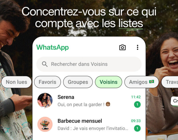 Image WhatsApp ajoute des listes personnalisées pour l’organisation des discussions