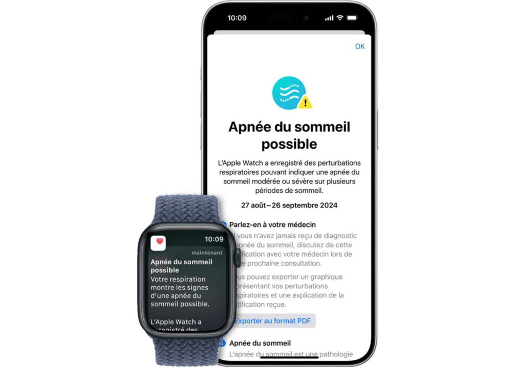 Apnee du Sommeil Apple Watch iPhone