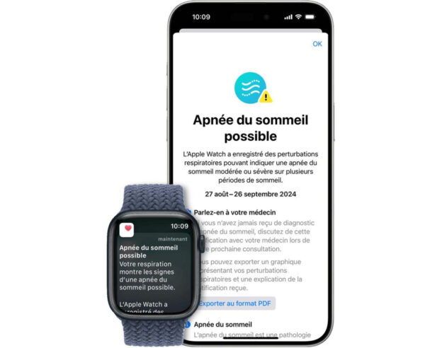 Apnee du Sommeil Apple Watch iPhone