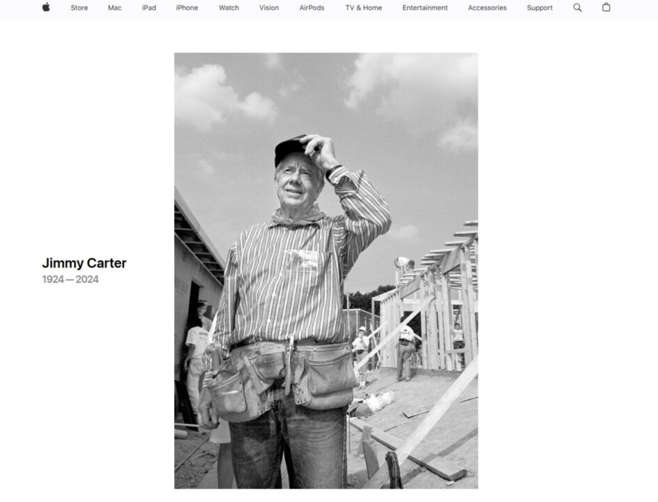 Hommage Apple Jimmy Carter Page Accueil Site