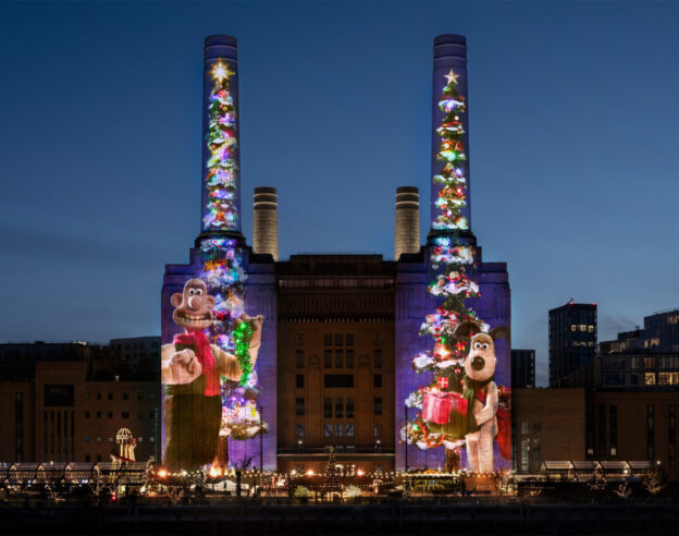 image de l'article Wallace et Gromit illuminent le siège d’Apple au Royaume-Uni pour Noël