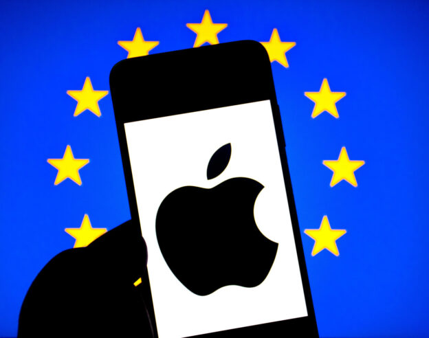 iPhone Logo Apple Drapeau Europeen