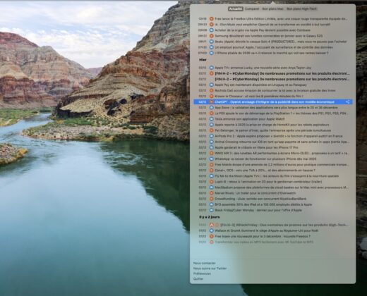 image à la une article iAddict 3.0 pour Mac est disponible sur le Mac App Store : comparateur de prix, tri des articles par date,…