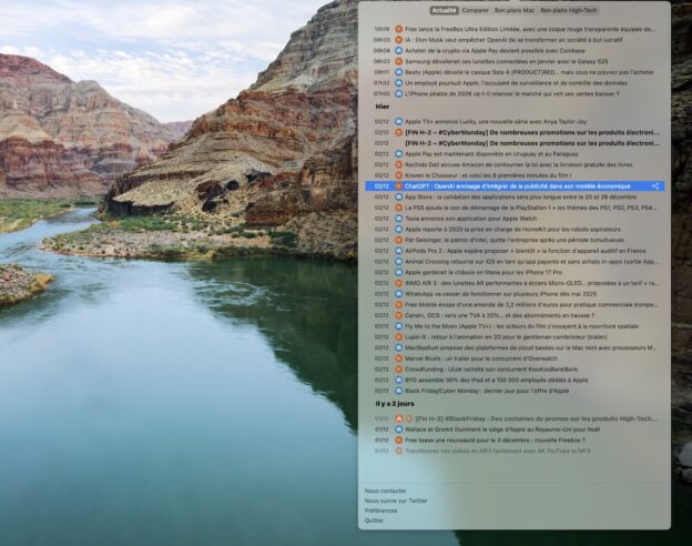 Image iAddict 3.0 pour Mac est disponible sur le Mac App Store : comparateur de prix, tri des articles par date,…