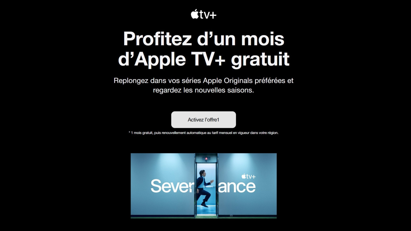 Apple TV+ est gratuit pendant 1 mois pour la saison 2 de Severance