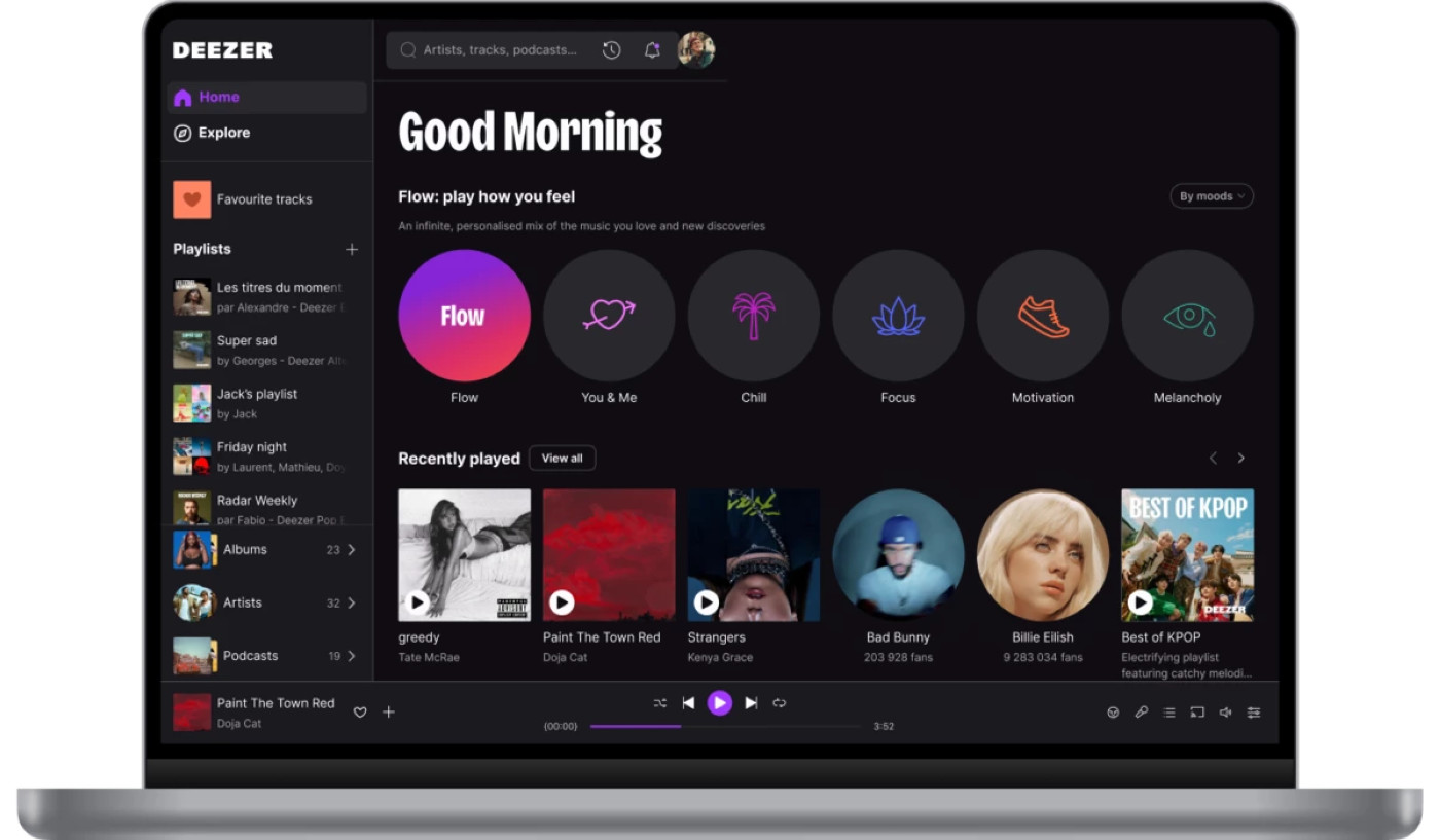 Deezer se met à jour pour supporter les Mac Apple Silicon