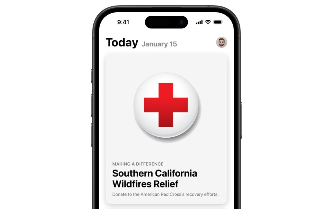 Dons App Store Croix-Rouge Incendies Los Angeles