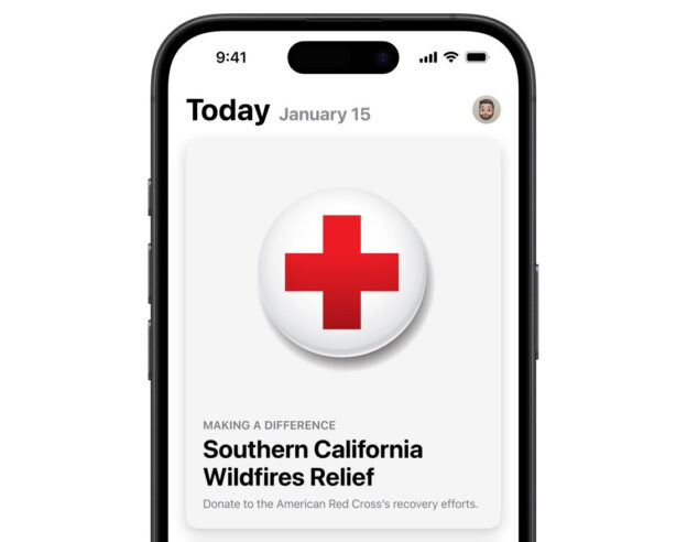 Dons App Store Croix-Rouge Incendies Los Angeles