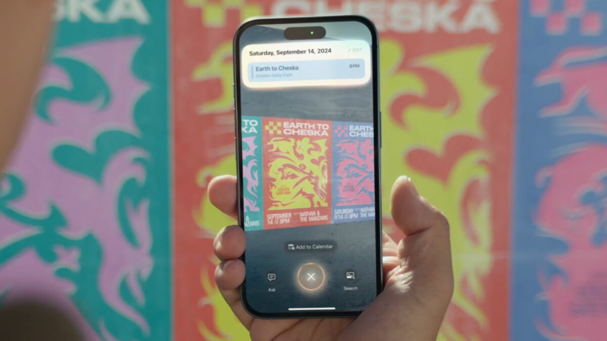 Intelligence Visuelle iPhone 16 Ajouter Evenement Calendrier