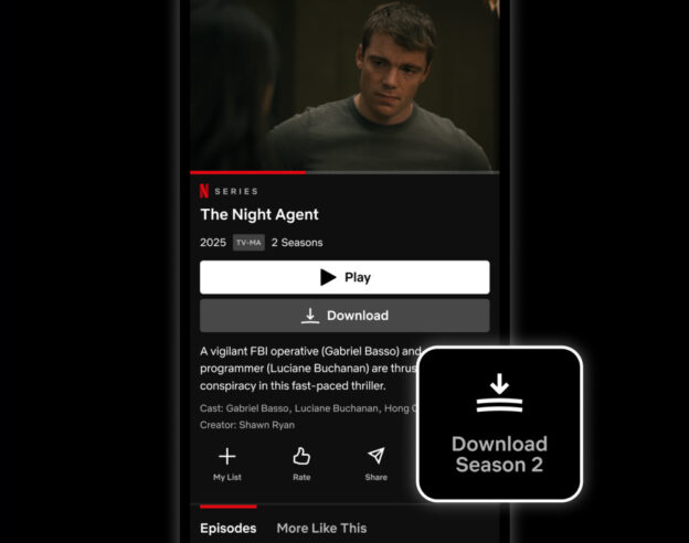 Image Netflix ajoute un bouton pour télécharger une saison complète sur iPhone et iPad